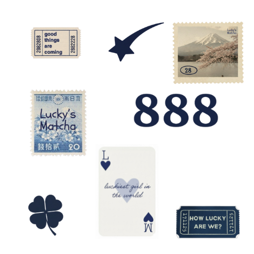 Luckys matcha sticker set